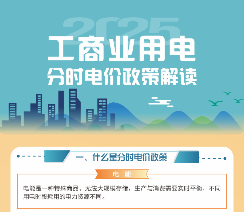 一图读懂丨2025工商业用电分时电价